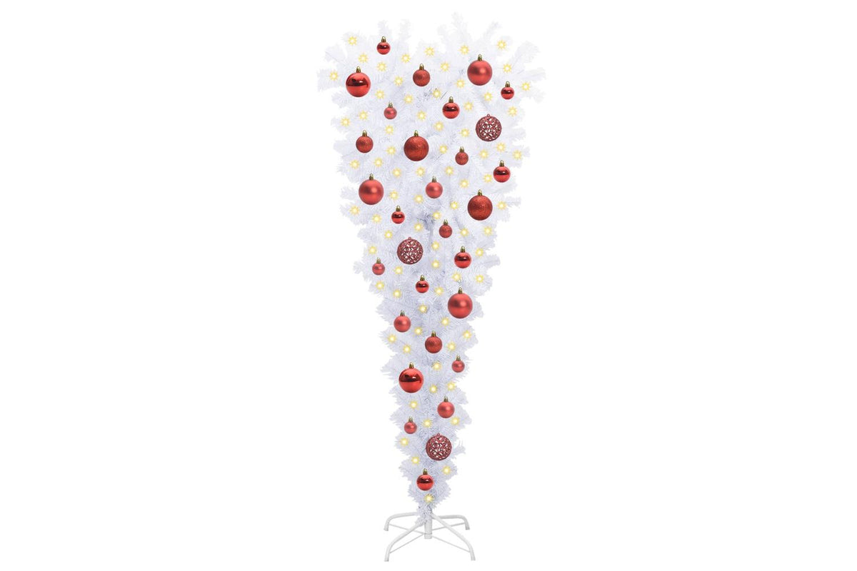 Vidaxl Artificial Christmas Tree With Stand White 120 Cm Pvc And Steel-3
