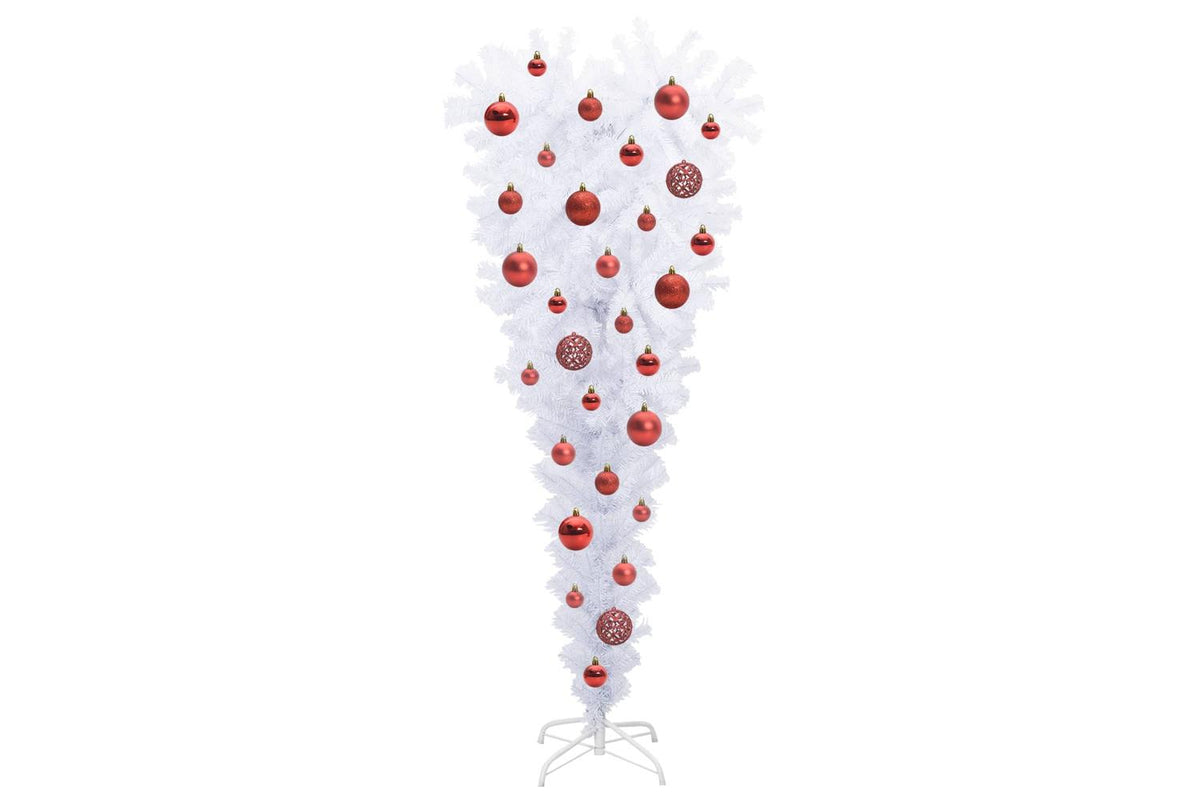 Vidaxl Artificial Christmas Tree With Stand White 120 Cm Pvc And Steel-4