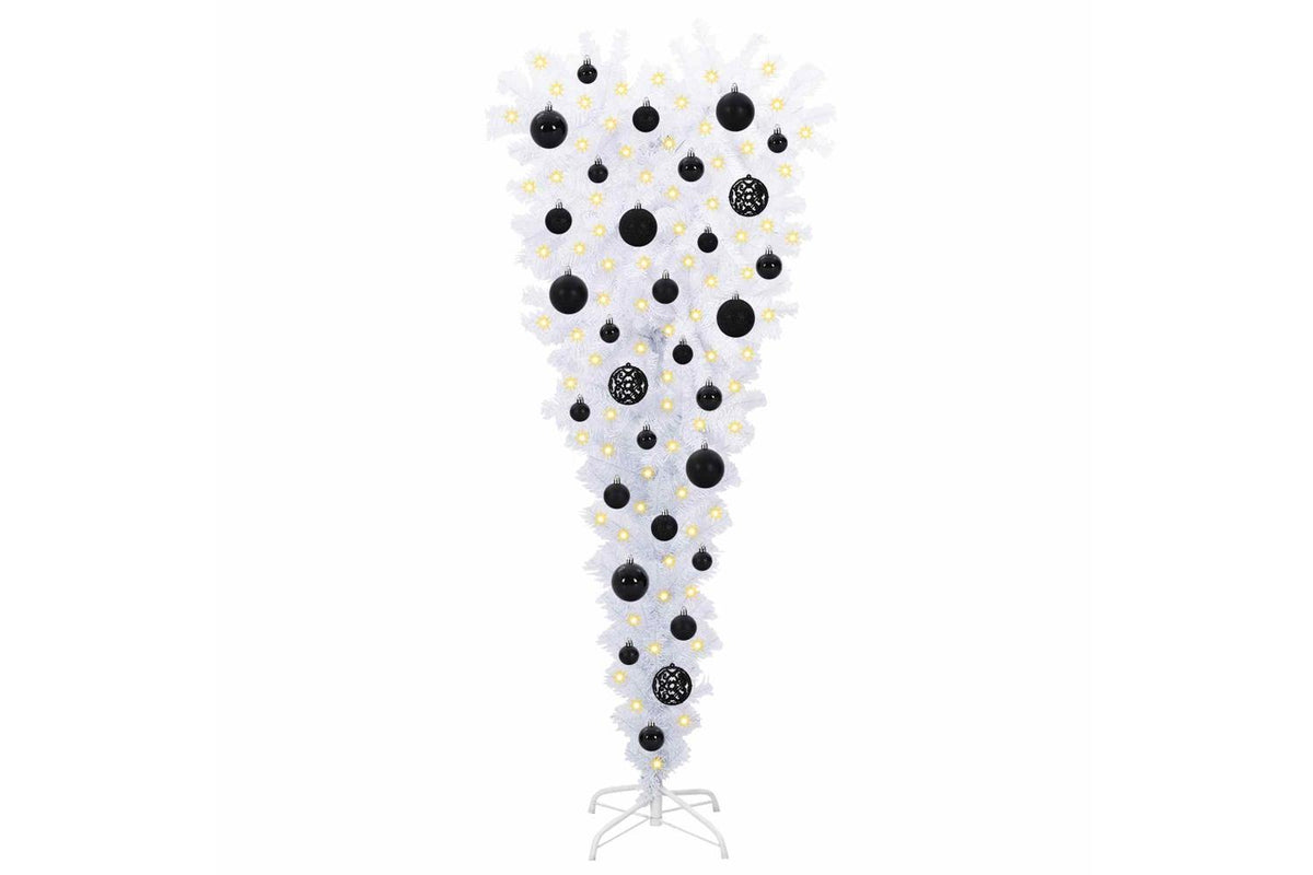 Vidaxl Artificial Christmas Tree With Stand White 120 Cm Pvc And Steel-3