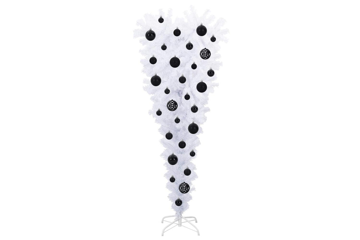 Vidaxl Artificial Christmas Tree With Stand White 120 Cm Pvc And Steel-4