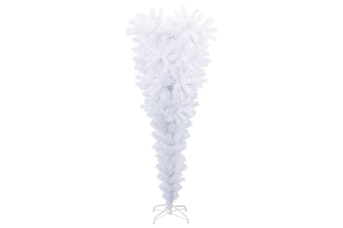 Vidaxl Artificial Christmas Tree With Stand White 120 Cm Pvc And Steel-5