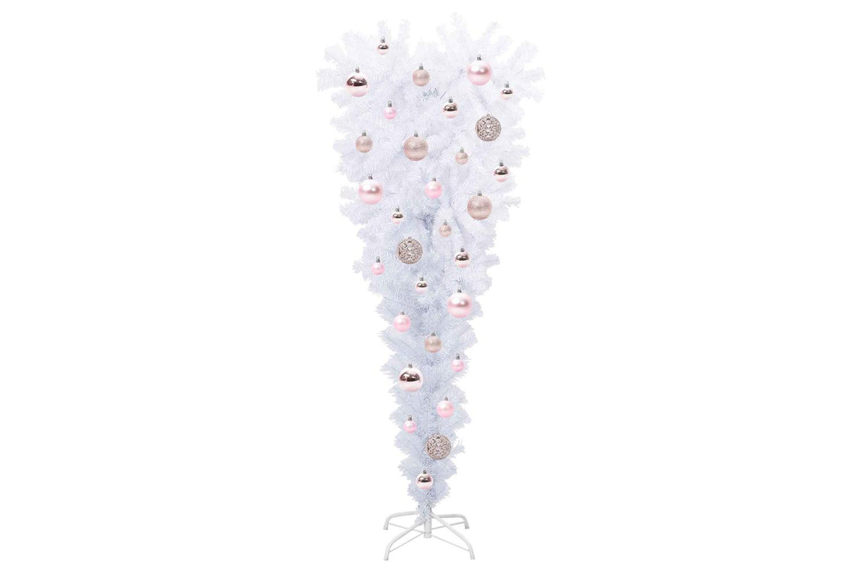 Vidaxl Artificial Christmas Tree With Stand White 120 Cm Pvc And Steel-4