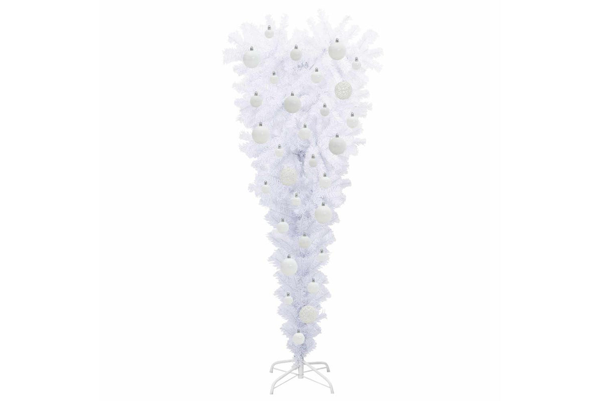 Vidaxl Artificial Christmas Tree With Stand White 120 Cm Pvc And Steel-4