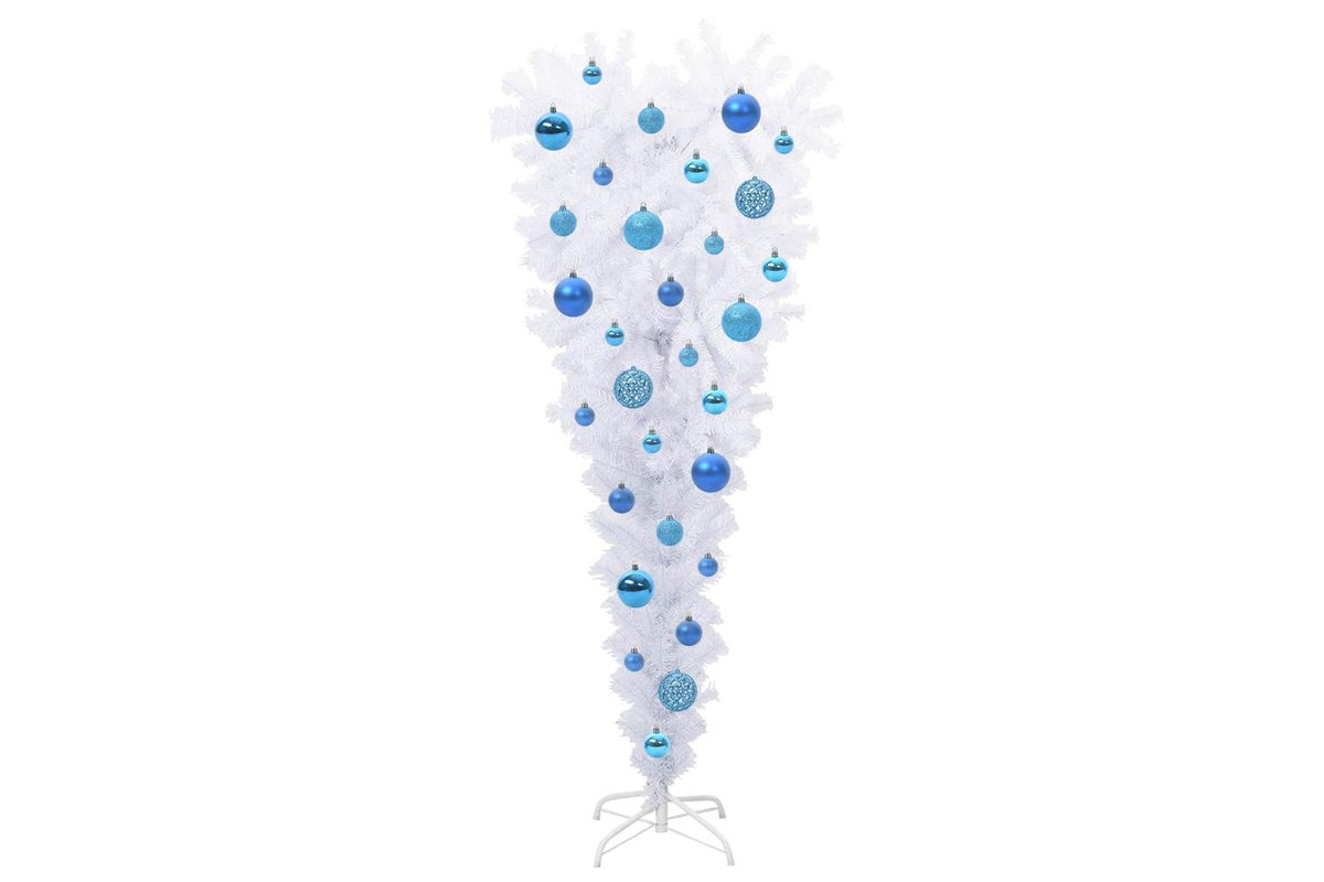Vidaxl Artificial Christmas Tree With Stand White 120 Cm Pvc And Steel-4