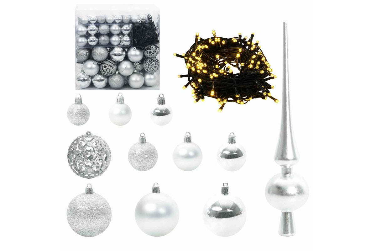 Vidaxl Artificial Christmas Tree With Stand White 180 Cm Pvc And Steel-6
