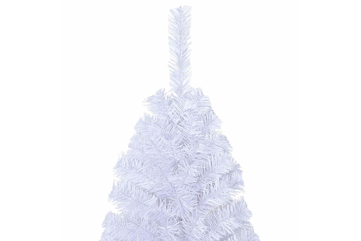 Vidaxl Artificial Christmas Tree With Stand White 210 Cm Pvc And Steel-10