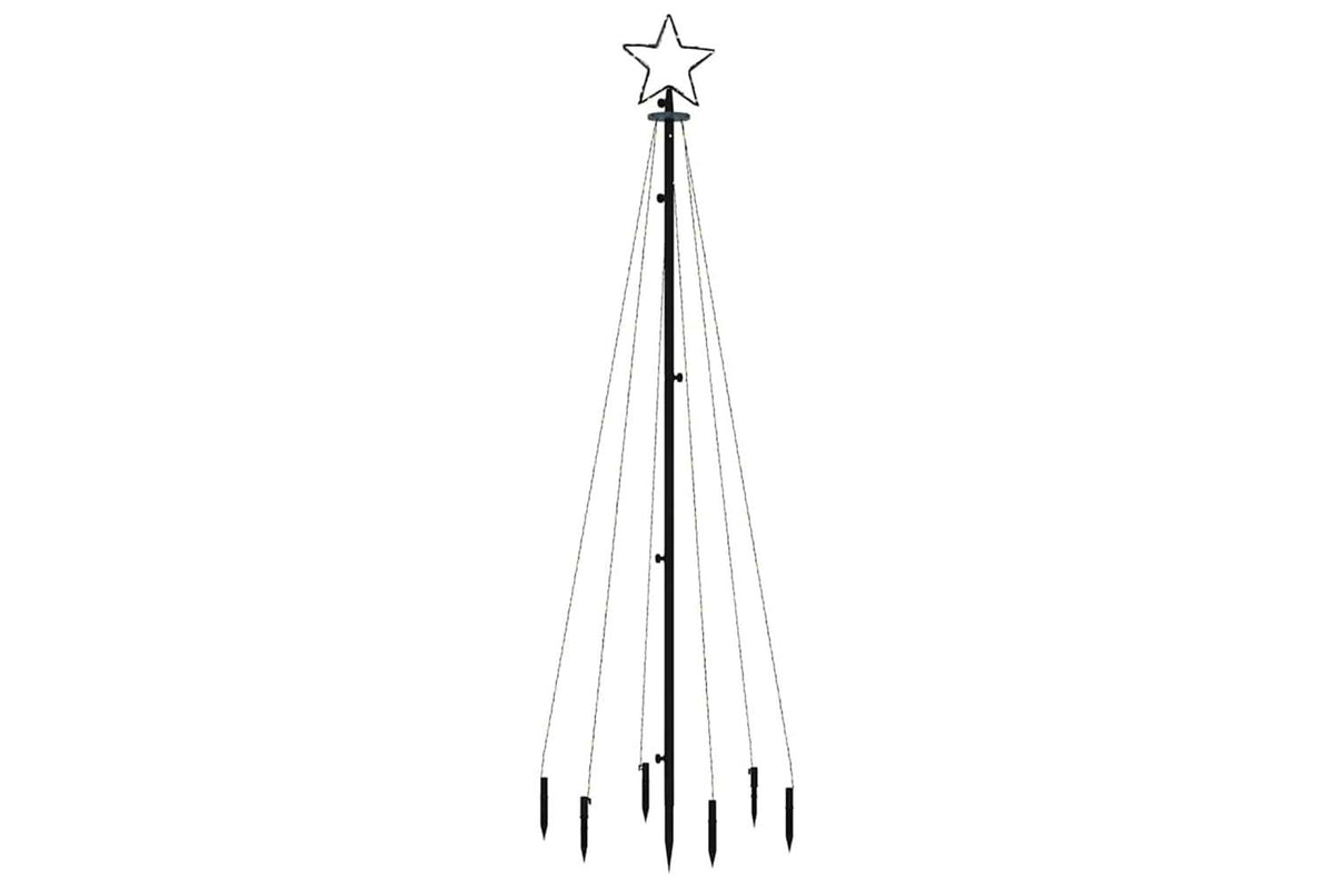 Vidaxl Christmas Tree With Spike Cold White 108 Leds 180 Cm-3