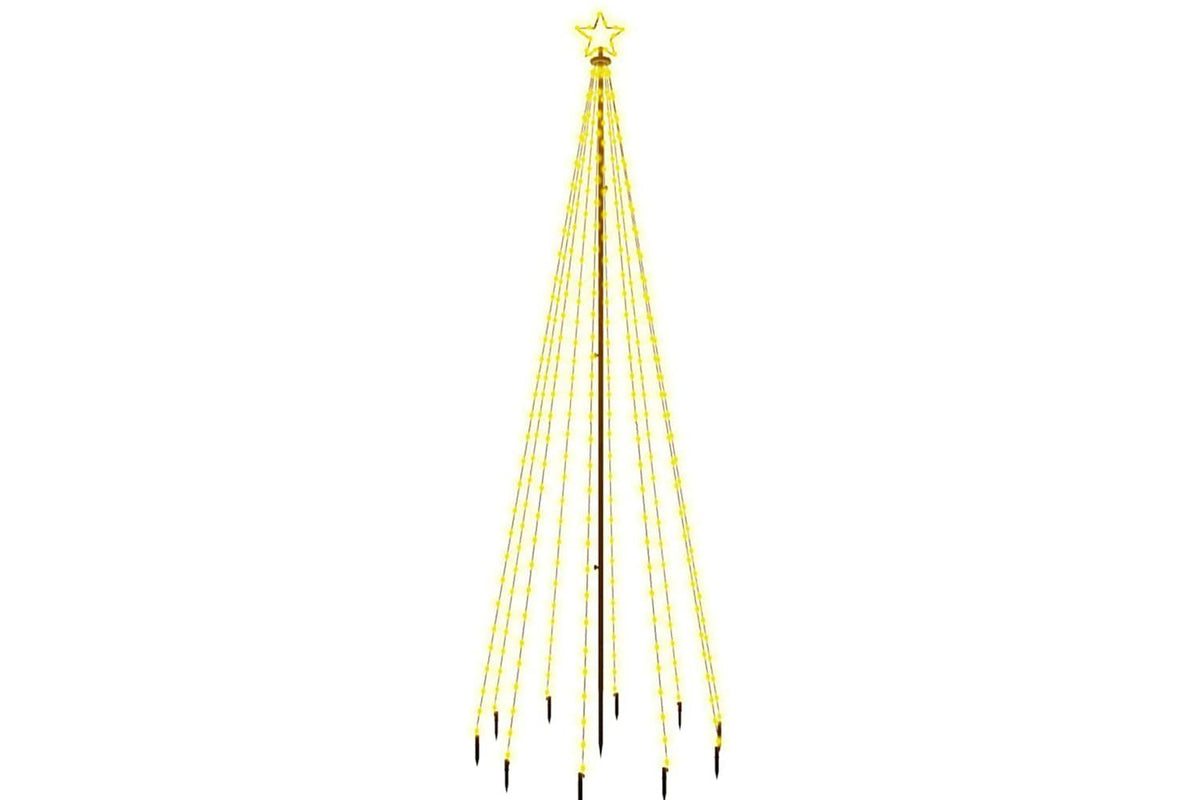 Vidaxl Christmas Tree With Spike Warm White 310 Leds 300 Cm