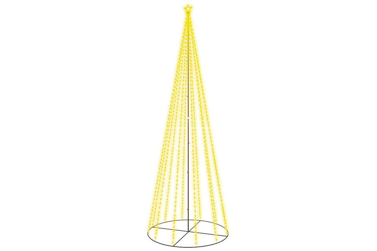 Vidaxl Christmas Cone Tree Warm White 732 Leds 160x500 Cm