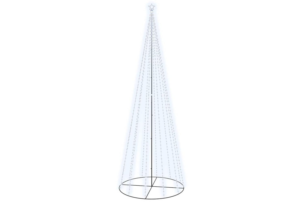 Vidaxl Christmas Cone Tree Cold White 732 Leds 160x500 Cm-2