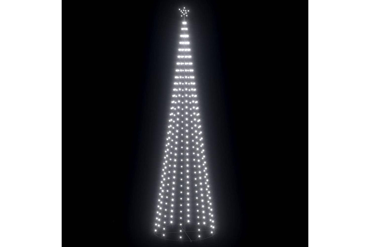 Vidaxl Christmas Cone Tree Cold White 732 Leds 160x500 Cm-4