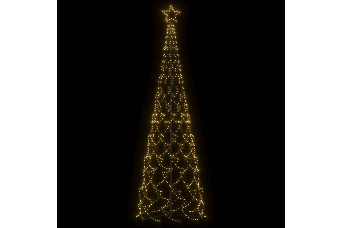 Vidaxl Christmas Cone Tree Warm White 500 Leds 100x300 Cm-3