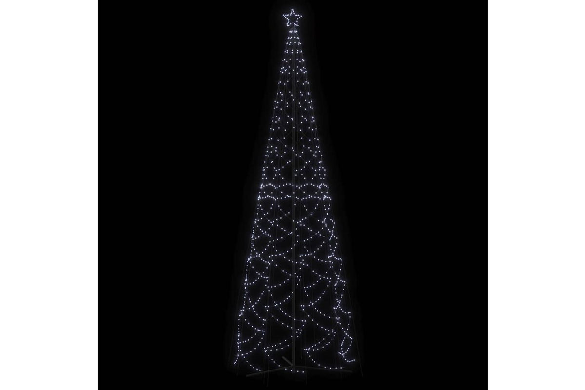 Vidaxl Christmas Cone Tree Cold White 1400 Leds 160x500 Cm-3