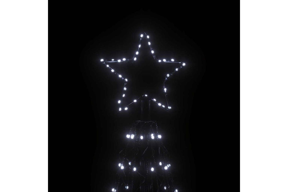 Vidaxl Christmas Cone Tree Cold White 1400 Leds 160x500 Cm-4