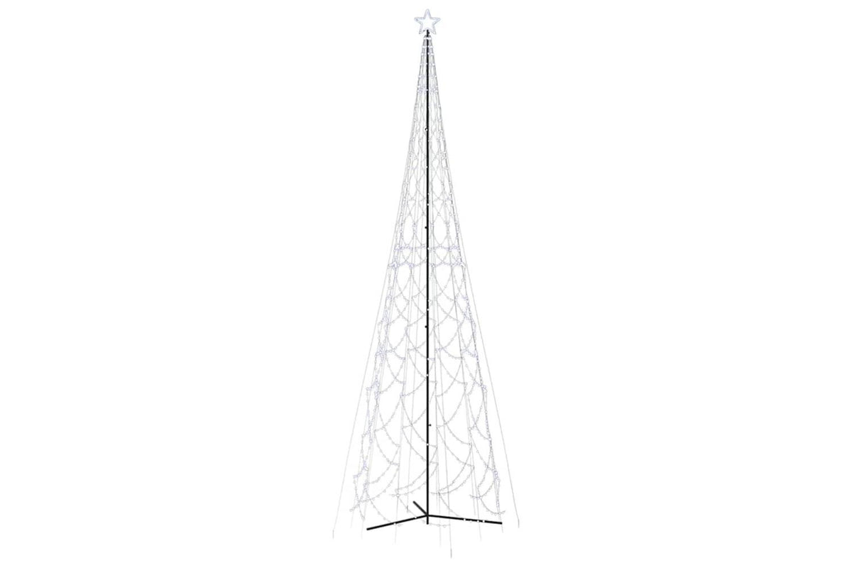 Vidaxl Christmas Cone Tree Cold White 3000 Leds 230x800 Cm
