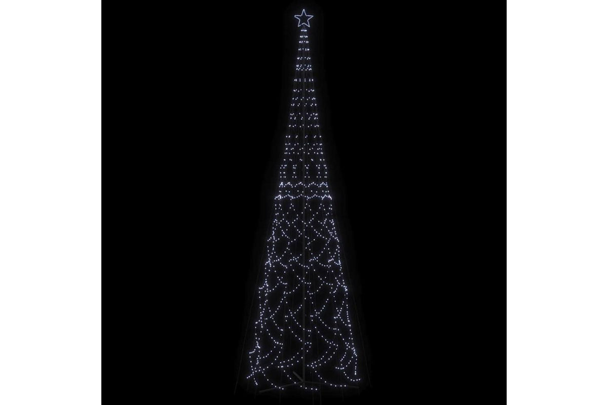 Vidaxl Christmas Cone Tree Cold White 3000 Leds 230x800 Cm-3