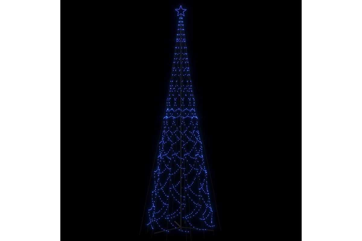 Vidaxl Christmas Cone Tree Blue 3000 Leds 230x800 Cm-3