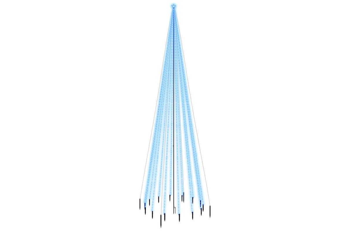 Vidaxl Christmas Tree With Spike Blue 1134 Leds 800 Cm-2