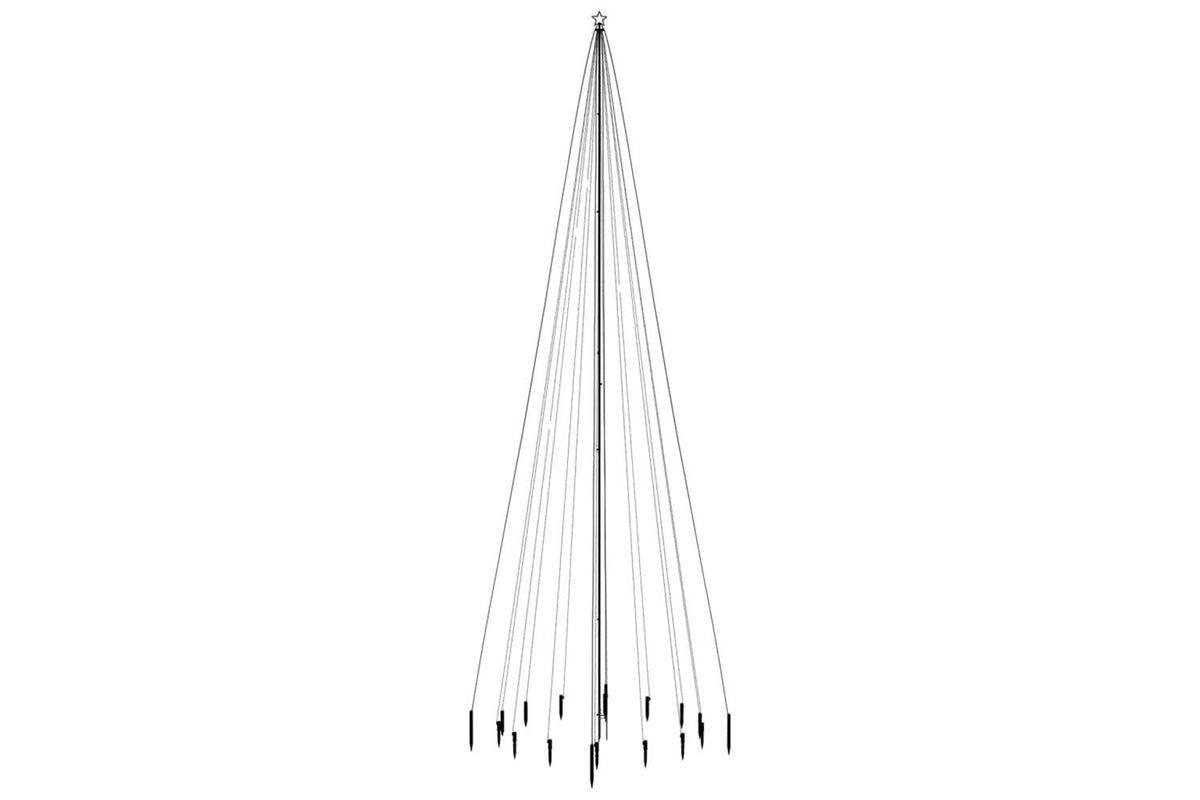 Vidaxl Christmas Tree With Spike Blue 1134 Leds 800 Cm-3