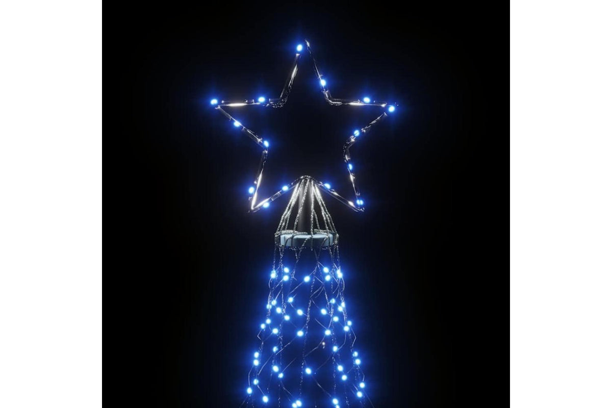 Vidaxl Christmas Tree With Spike Blue 3000 Leds 800 Cm-5