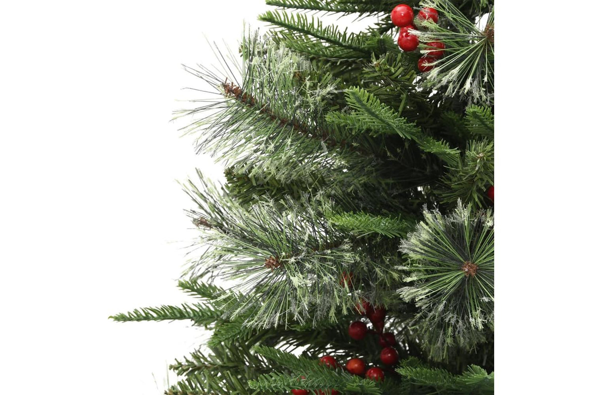 Vidaxl Pre-lit Christmas Tree With Pinecones Green 120 Cm Pvc-5