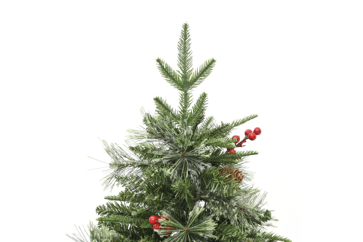 Vidaxl Pre-lit Christmas Tree With Pinecones Green 120 Cm Pvc-6