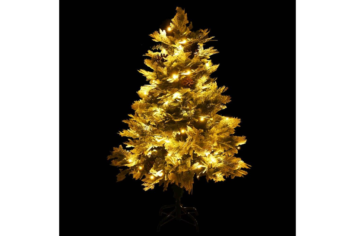 Vidaxl Pre-lit Christmas Tree With Pinecones Green 150 Cm Pvc-3