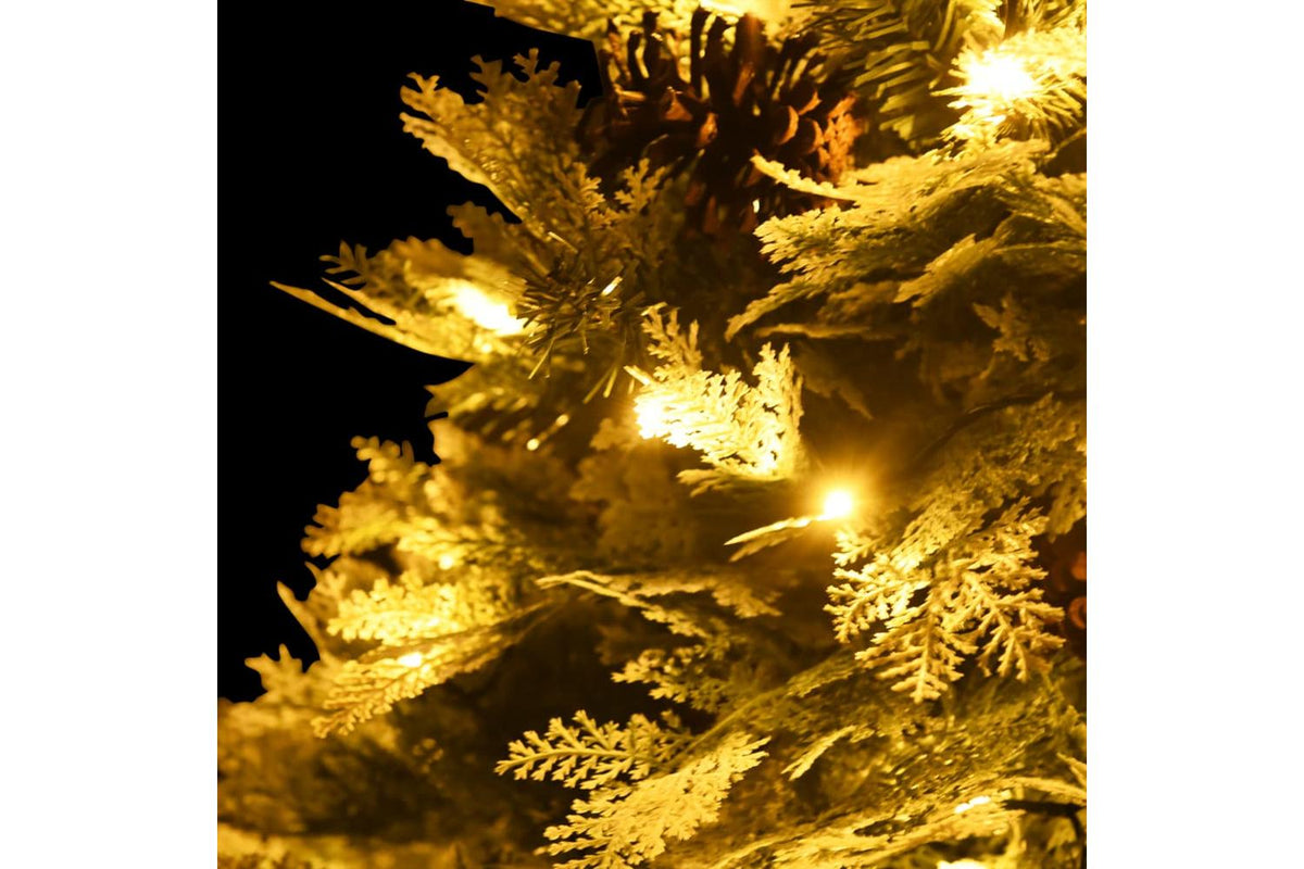 Vidaxl Pre-lit Christmas Tree With Pinecones Green 150 Cm Pvc-5