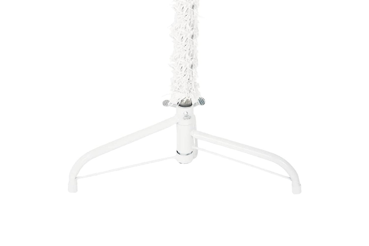 Vidaxl Slim Artificial Half Christmas Tree With Stand White 120 Cm-6