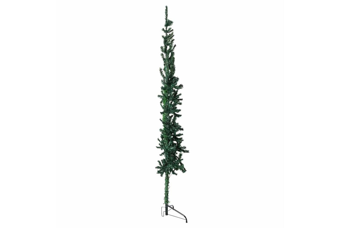 Vidaxl Slim Artificial Half Christmas Tree With Stand Green 120 Cm-4