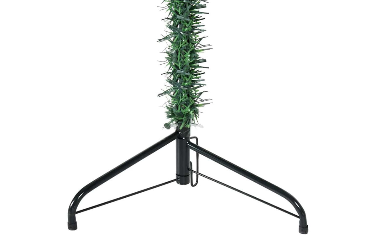 Vidaxl Slim Artificial Half Christmas Tree With Stand Green 150 Cm-7