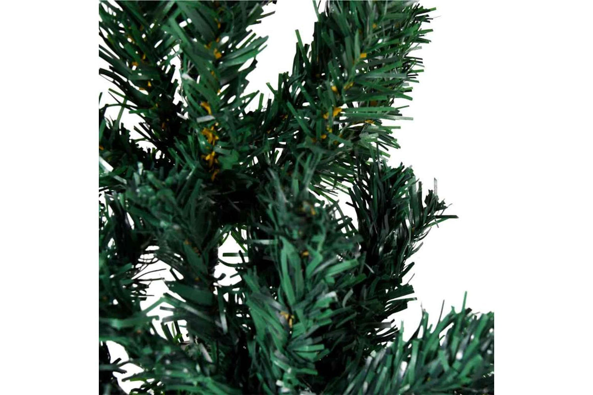 Vidaxl Slim Artificial Half Christmas Tree With Stand Green 180 Cm-5