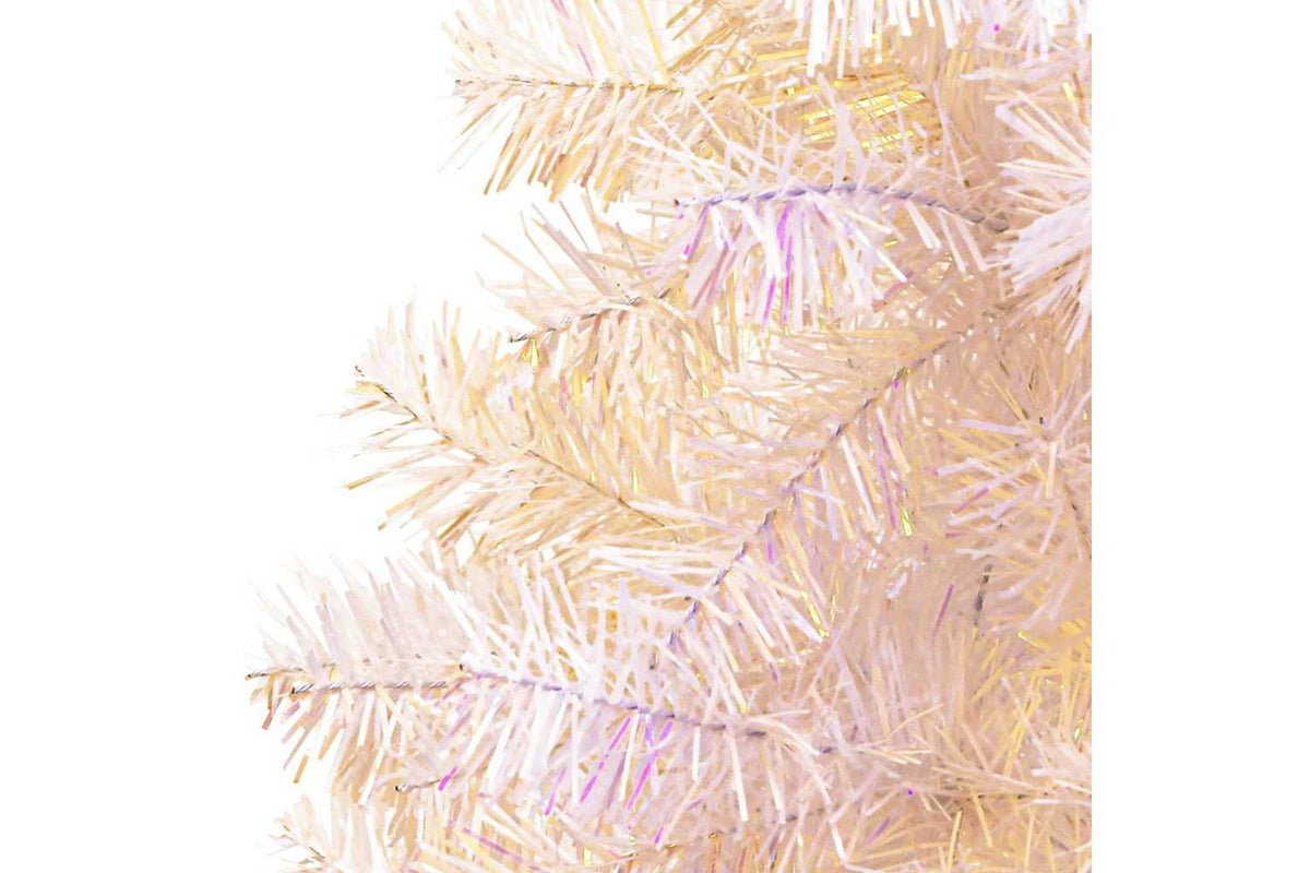 Vidaxl Artificial Christmas Tree With Iridescent Tips White 180 Cm Pvc-4