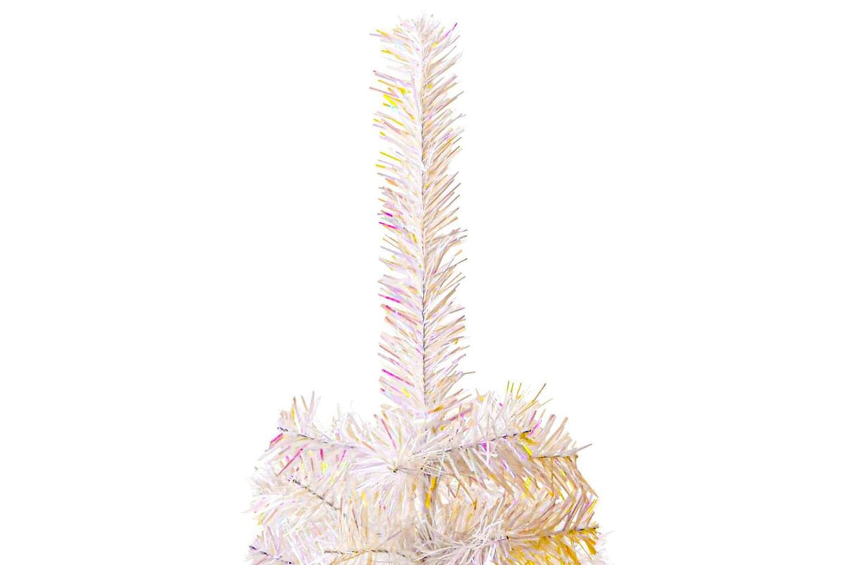 Vidaxl Artificial Christmas Tree With Iridescent Tips White 240 Cm Pvc-4