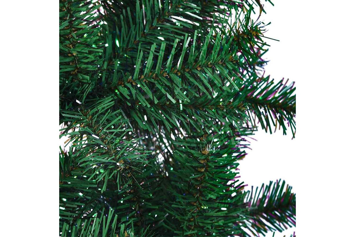 Vidaxl Artificial Christmas Tree With Iridescent Tips Green 150 Cm Pvc-5