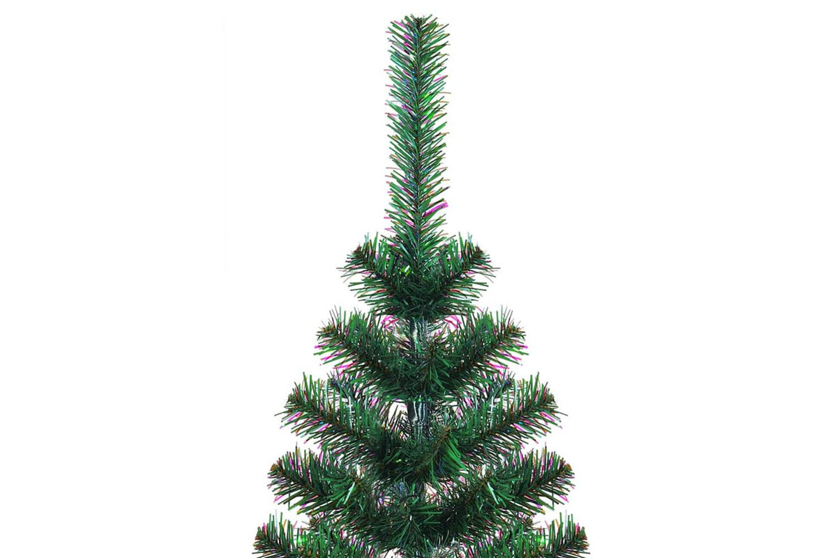 Vidaxl Artificial Christmas Tree With Iridescent Tips Green 210 Cm Pvc-3