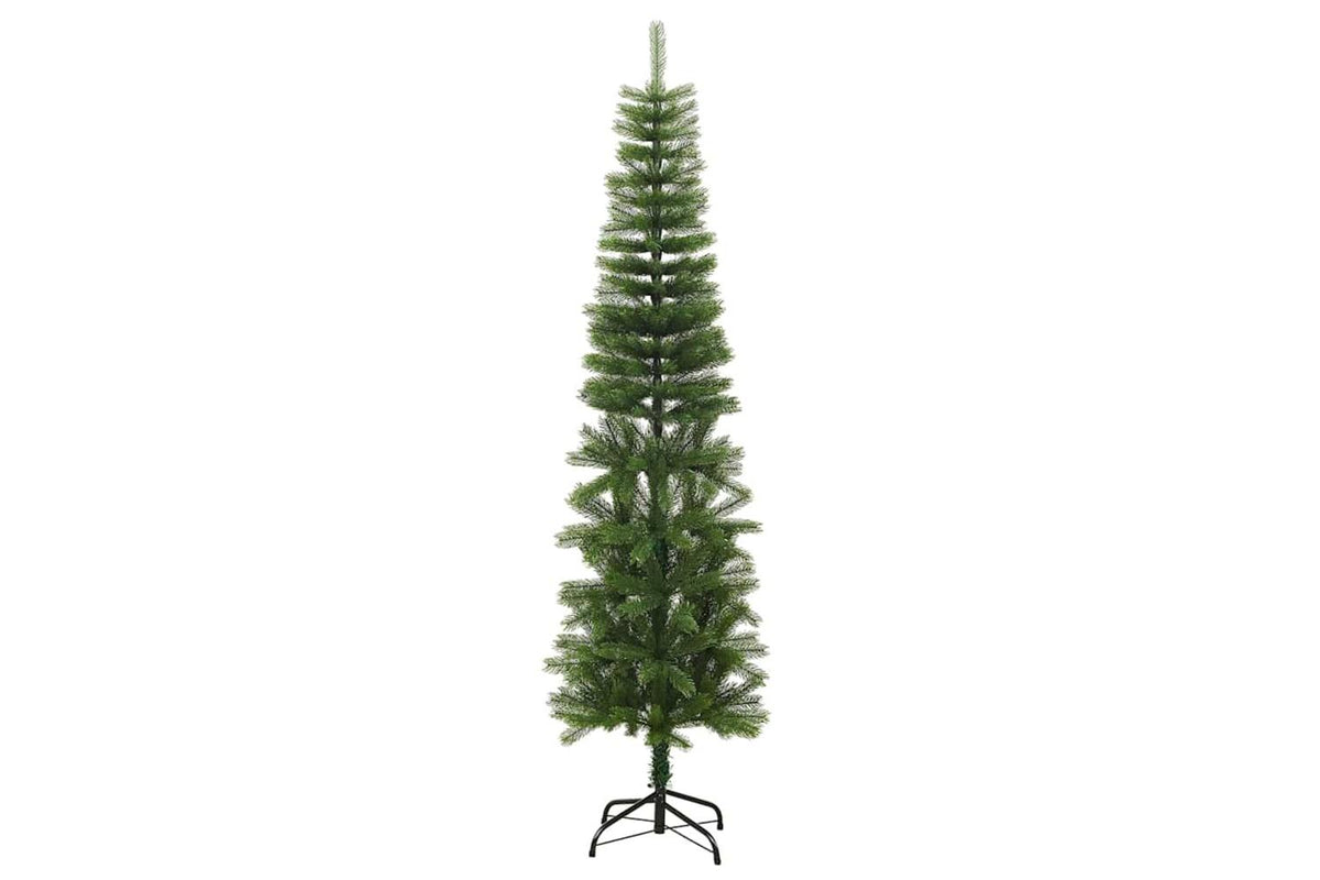 Vidaxl Artificial Slim Christmas Tree With Stand 210 Cm Pe-2