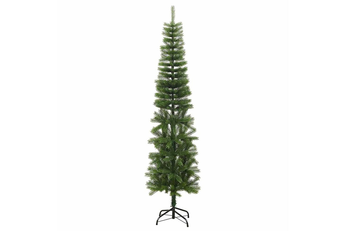 Vidaxl Artificial Slim Christmas Tree With Stand 240 Cm Pe-2