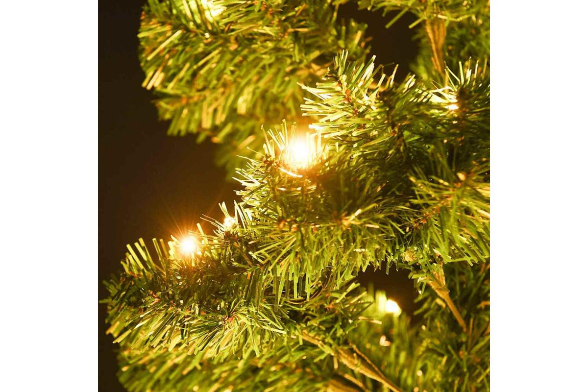 Vidaxl Swirl Pre-lit Christmas Tree With Pot Green 120 Cm Pvc-4