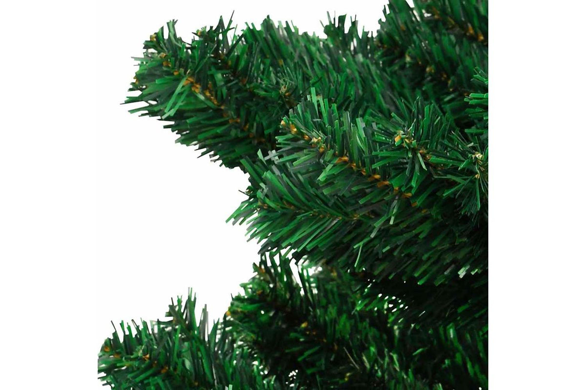 Vidaxl Swirl Pre-lit Christmas Tree With Pot Green 120 Cm Pvc-6