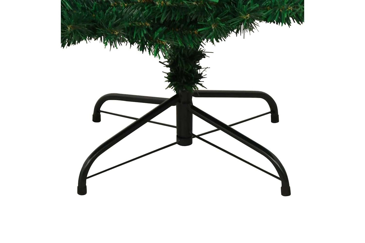 Vidaxl Swirl Pre-lit Christmas Tree With Stand Green 150 Cm Pvc-8