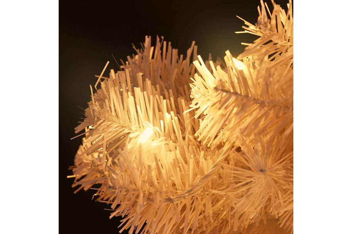 Vidaxl Swirl Pre-lit Christmas Tree With Stand White 180 Cm Pvc-9