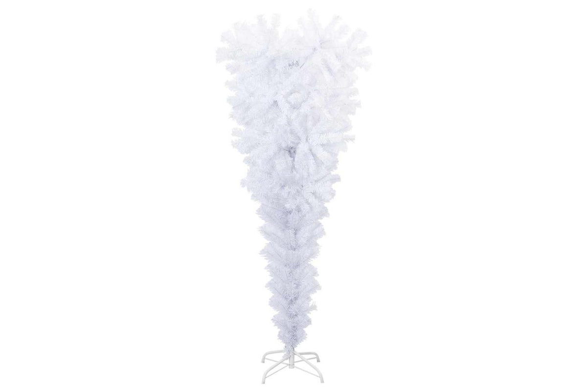Vidaxl Upside-down Artificial Christmas Tree With Stand White 120 Cm-2