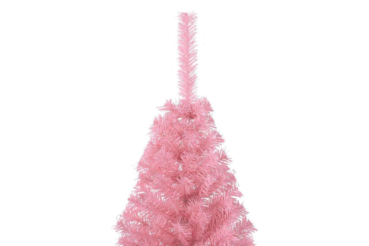 Vidaxl Artificial Half Christmas Tree With Stand Pink 150 Cm Pvc-6