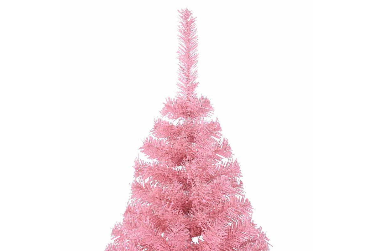 Vidaxl Artificial Half Christmas Tree With Stand Pink 240 Cm Pvc-6