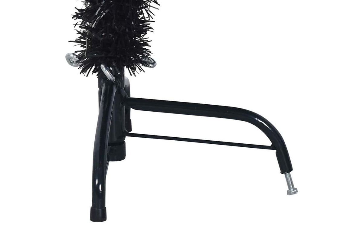 Vidaxl Artificial Half Christmas Tree With Stand Black 150 Cm Pvc-9