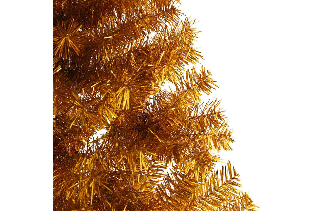 Vidaxl Artificial Half Christmas Tree With Stand Gold 240 Cm Pet-6