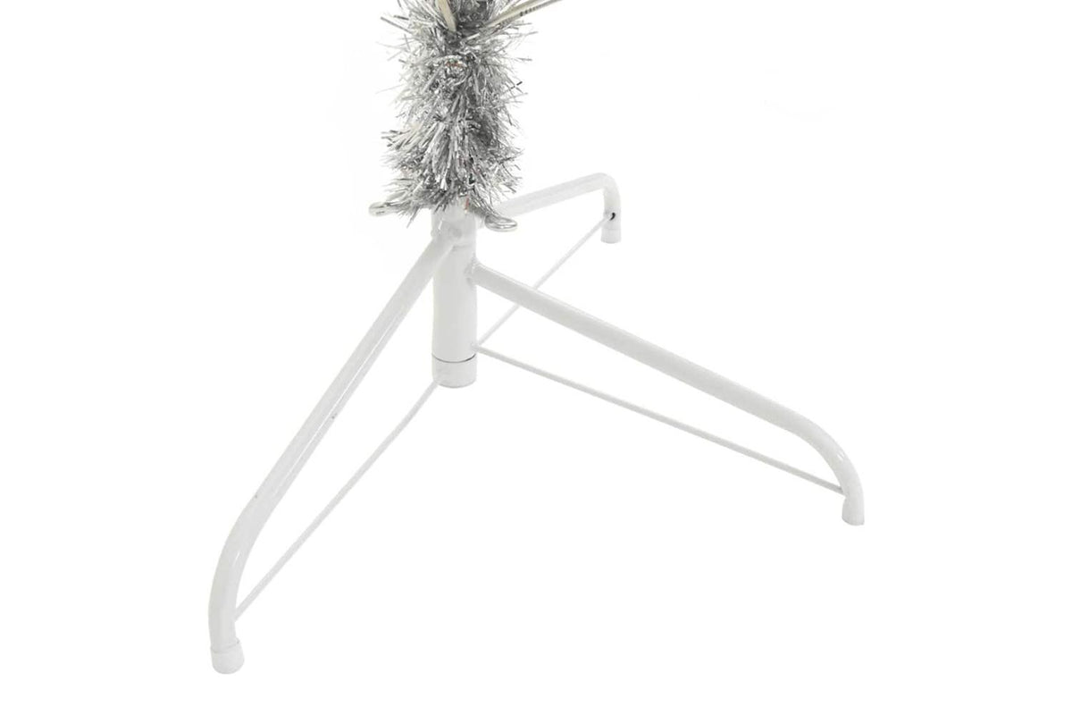 Vidaxl Artificial Half Christmas Tree With Stand Silver 210 Cm Pet-7