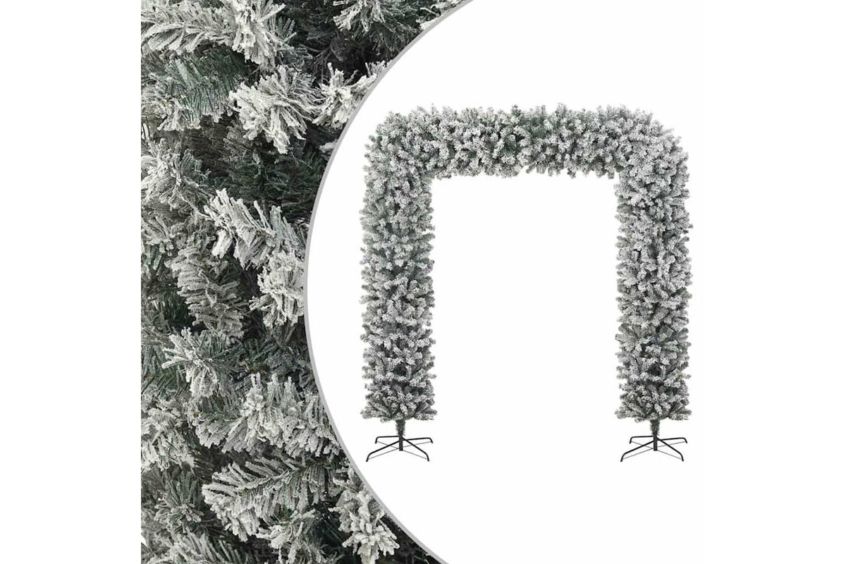 Vidaxl Christmas Tree Arch With Flocked Snow 240 Cm