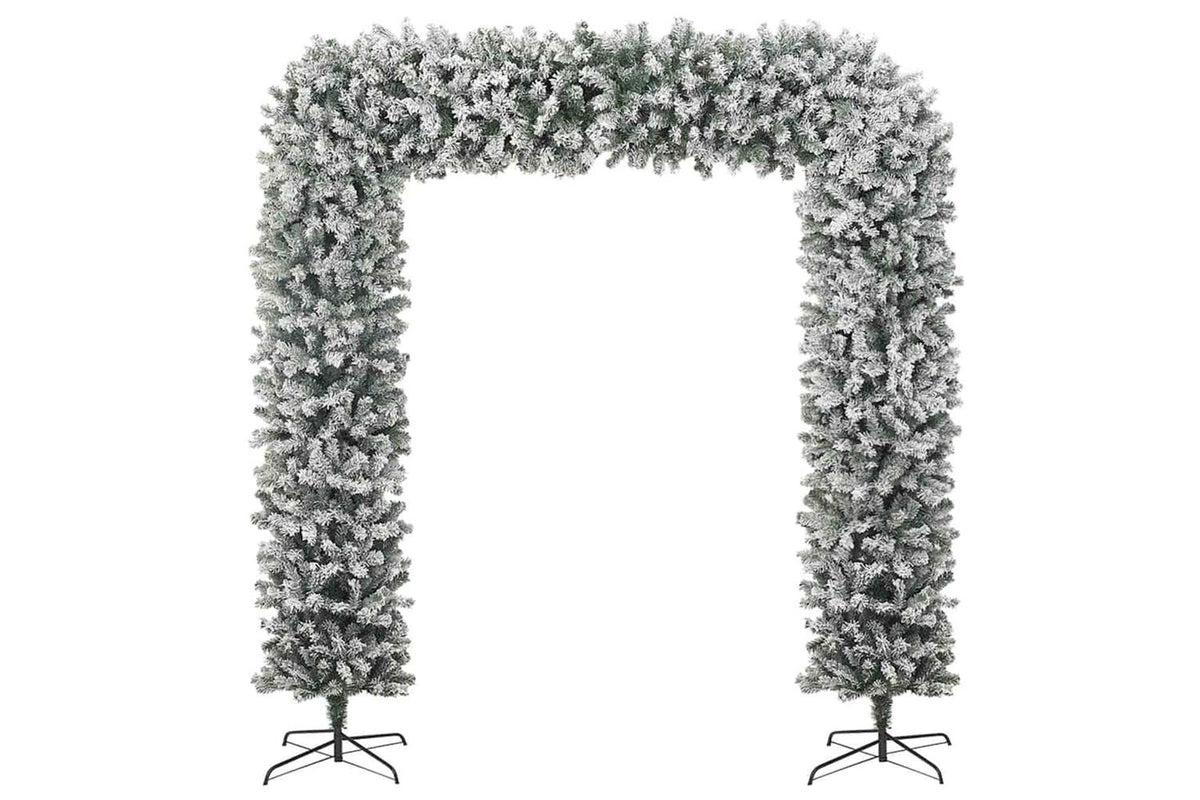 Vidaxl Christmas Tree Arch With Flocked Snow 240 Cm-2